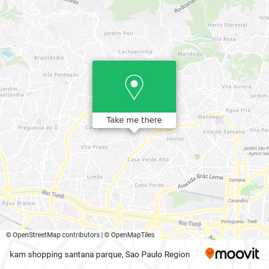 kam shopping santana parque map