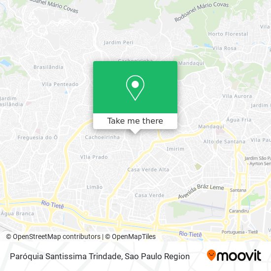 Mapa Paróquia Santissima Trindade