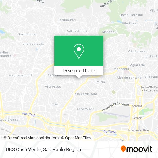 UBS Casa Verde map
