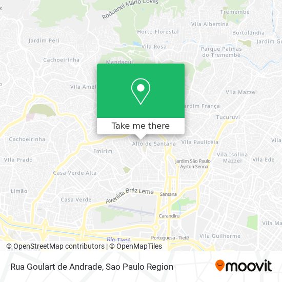 Mapa Rua Goulart de Andrade