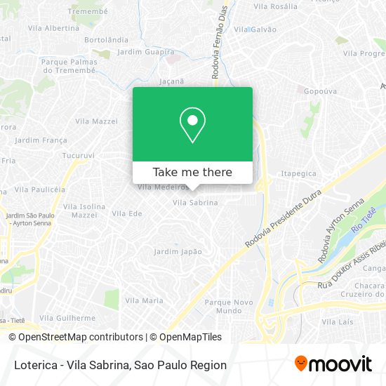 Loterica - Vila Sabrina map