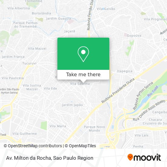 Av. Milton da Rocha map