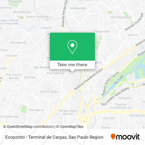 Ecoponto - Terminal de Cargas map