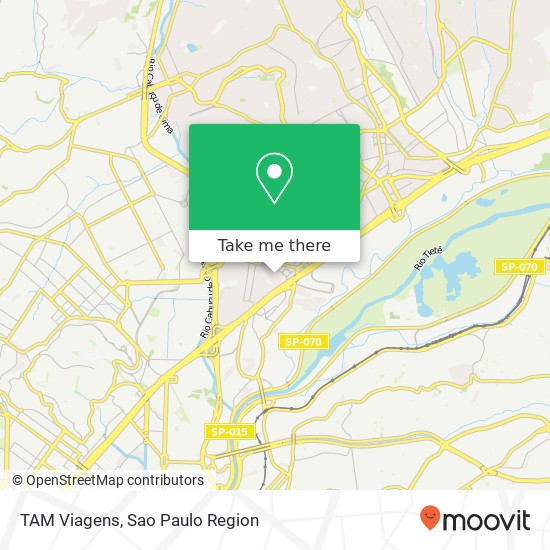 TAM Viagens map