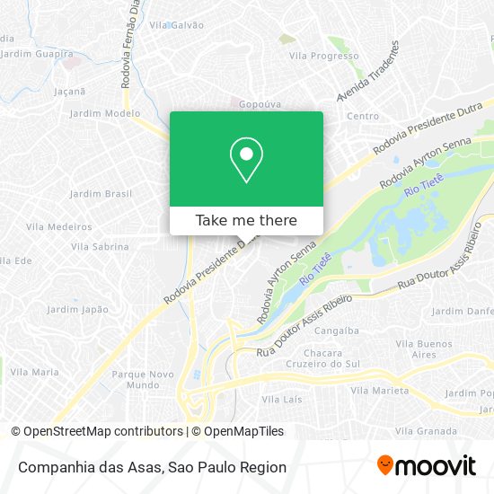 Companhia das Asas map