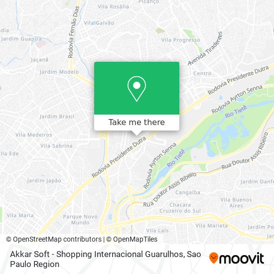Mapa Akkar Soft - Shopping Internacional Guarulhos