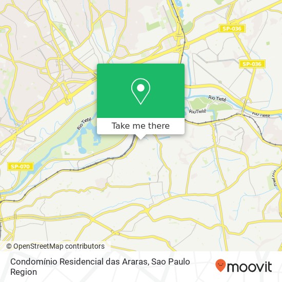 Condomínio Residencial das Araras map