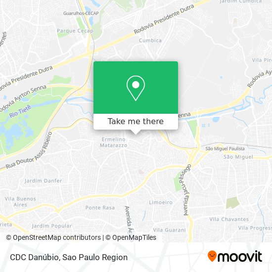CDC Danúbio map