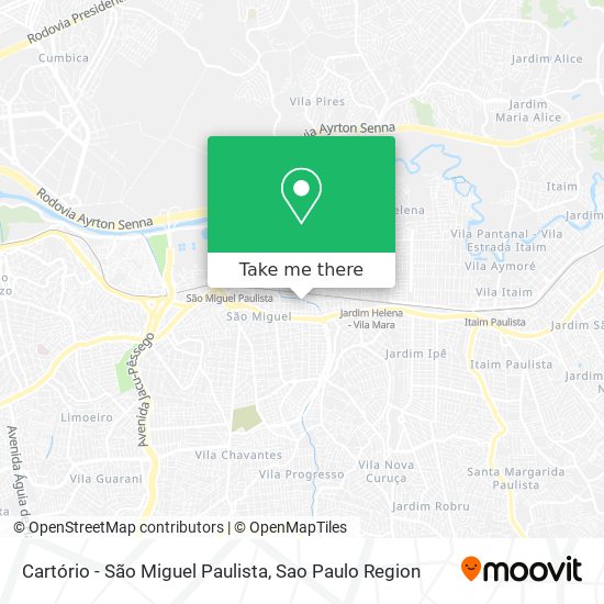 Cartório - São Miguel Paulista map