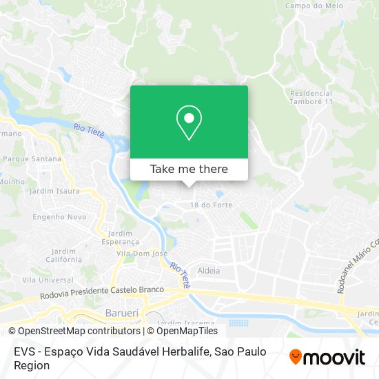 EVS - Espaço Vida Saudável Herbalife map