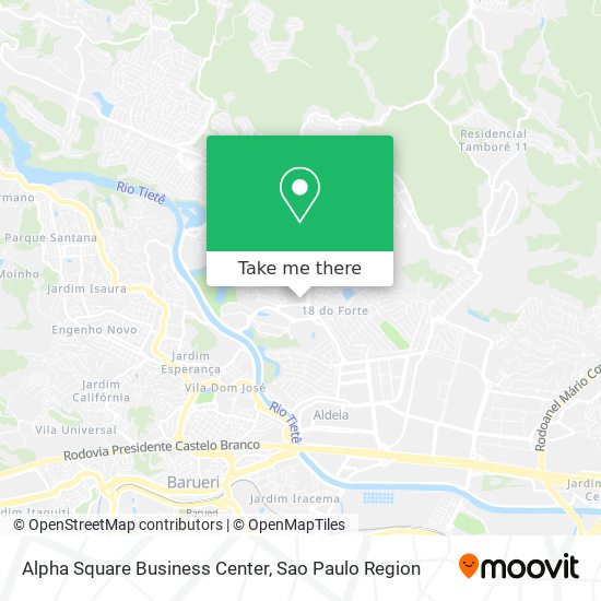 Mapa Alpha Square Business Center