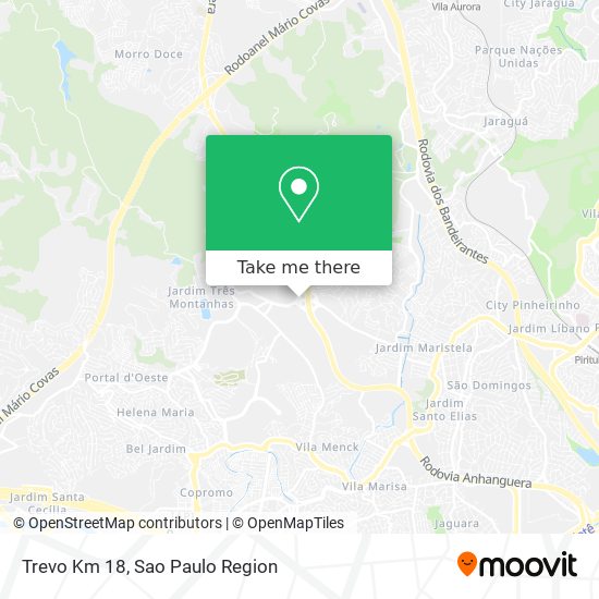 Mapa Trevo Km 18