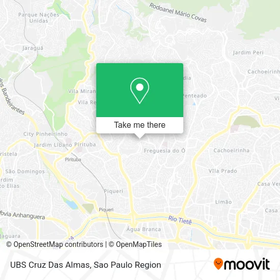 UBS Cruz Das Almas map
