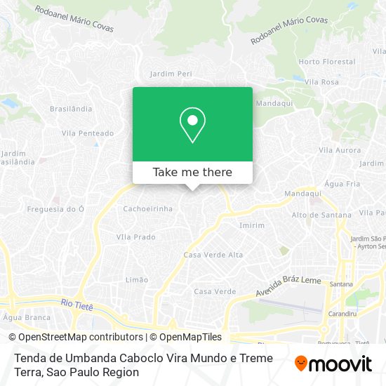 Tenda de Umbanda Caboclo Vira Mundo e Treme Terra map