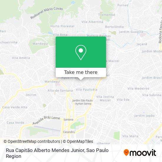 Rua Capitão Alberto Mendes Junior map