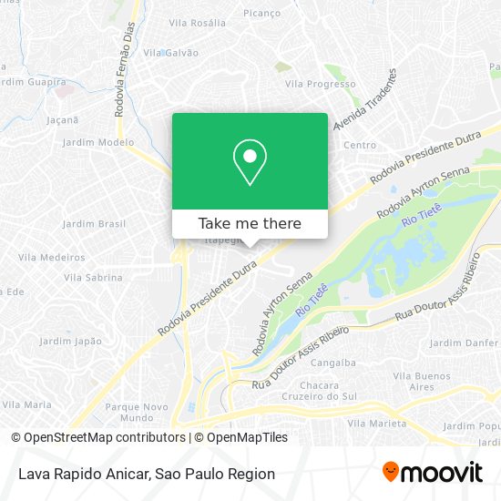 Mapa Lava Rapido Anicar