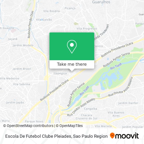 Escola De Futebol Clube Pleiades map