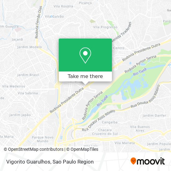 Vigorito Guarulhos map