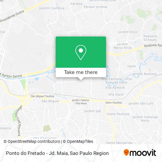 Ponto do Fretado - Jd. Maia map