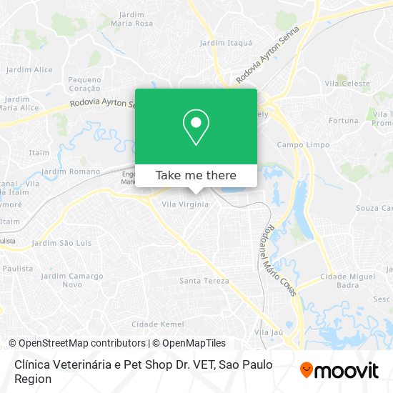 Clínica Veterinária e Pet Shop Dr. VET map