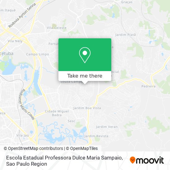 Escola Estadual Professora Dulce Maria Sampaio map