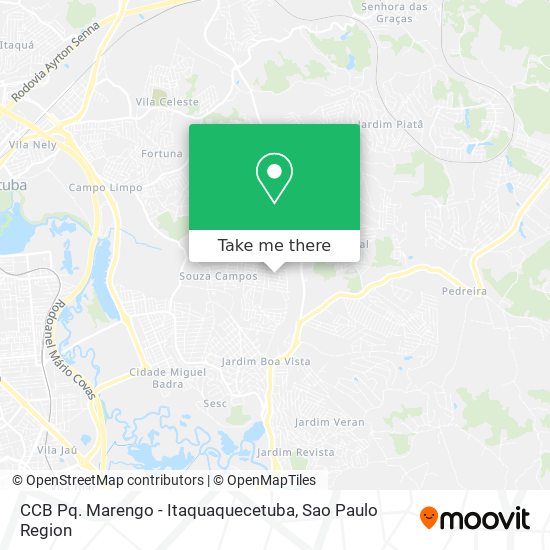 CCB Pq. Marengo - Itaquaquecetuba map