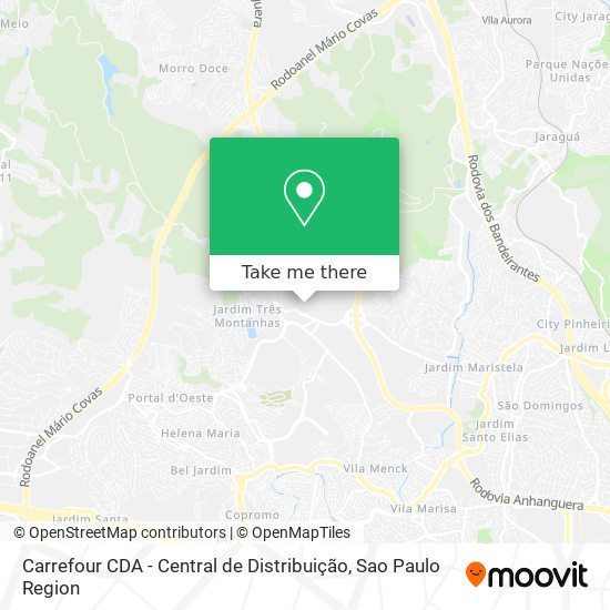 Mapa Carrefour CDA - Central de Distribuição