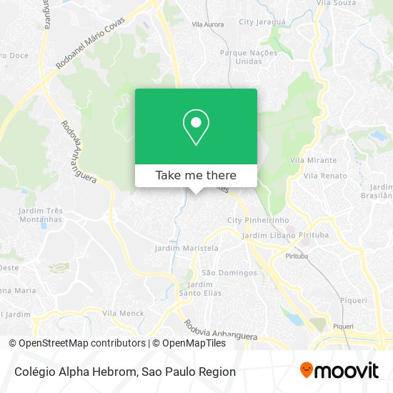 Colégio Alpha Hebrom map