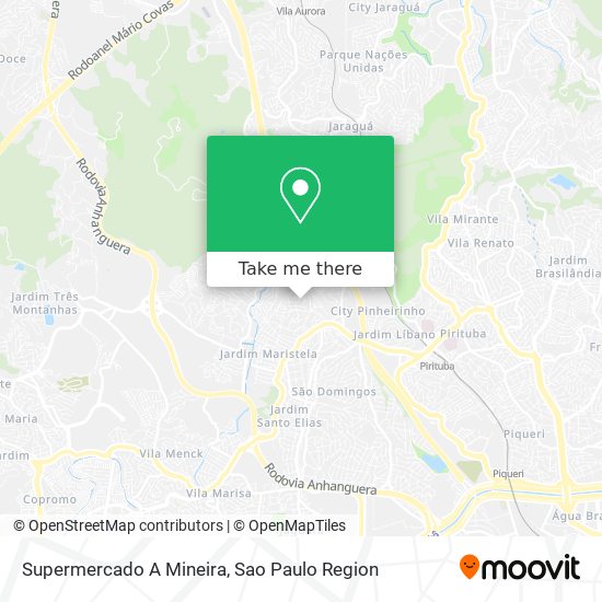 Mapa Supermercado A Mineira