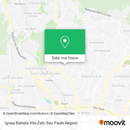 Igreja Batista Vila Zatt map