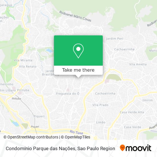 Condomínio Parque das Nações map