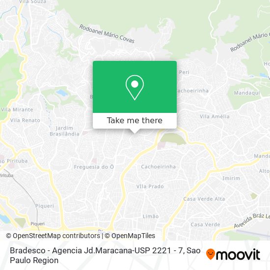 Mapa Bradesco - Agencia Jd.Maracana-USP 2221 - 7