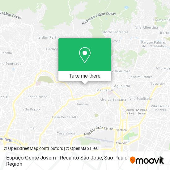 Espaço Gente Jovem - Recanto São José map
