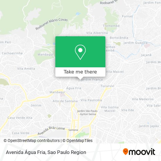 Avenida Água Fria map