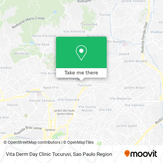 Vita Derm Day Clinic Tucuruvi map