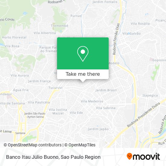 Banco Itau Júlio Buono map