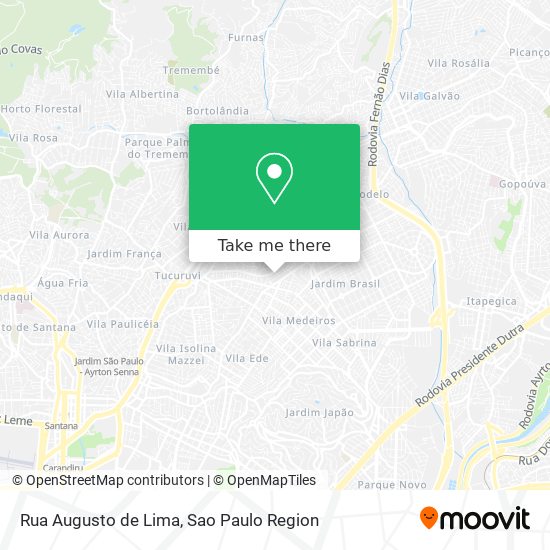 Rua Augusto de Lima map