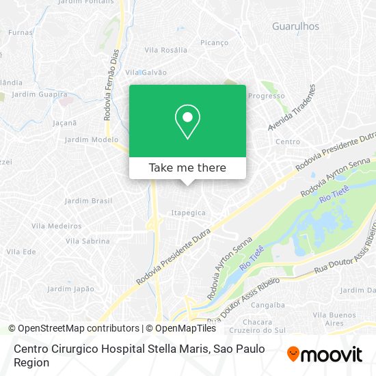 Centro Cirurgico Hospital Stella Maris map