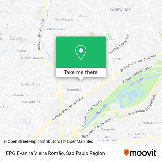 Mapa EPG Evanira Vieira Romão