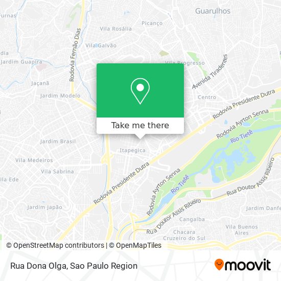 Mapa Rua Dona Olga