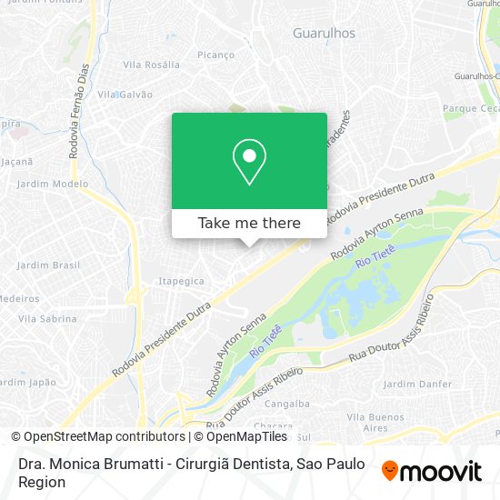 Dra. Monica Brumatti - Cirurgiã Dentista map