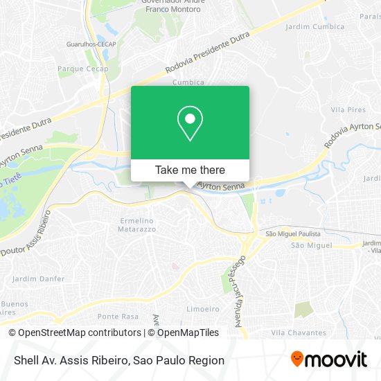 Shell Av. Assis Ribeiro map