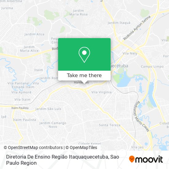 Diretoria De Ensino Região Itaquaquecetuba map