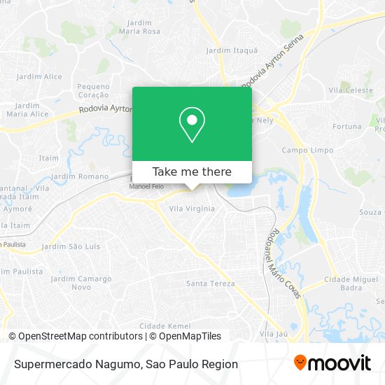 Supermercado Nagumo map