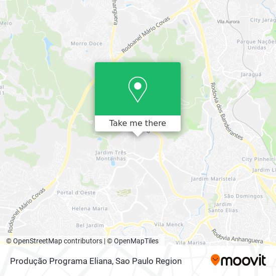 Produção Programa Eliana map