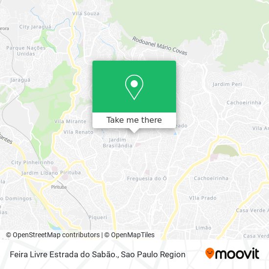 Feira Livre Estrada do Sabão. map
