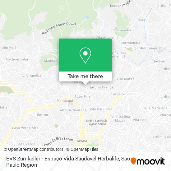 Mapa EVS Zumkeller - Espaço Vida Saudável Herbalife