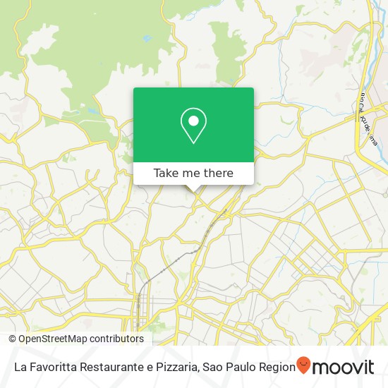 Mapa La Favoritta Restaurante e Pizzaria