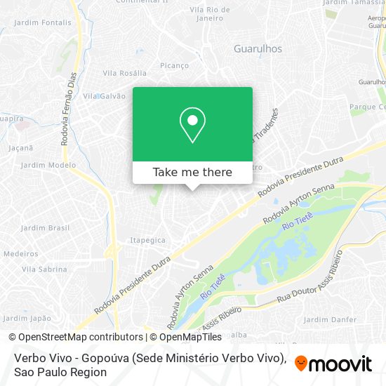 Verbo Vivo - Gopoúva (Sede Ministério Verbo Vivo) map
