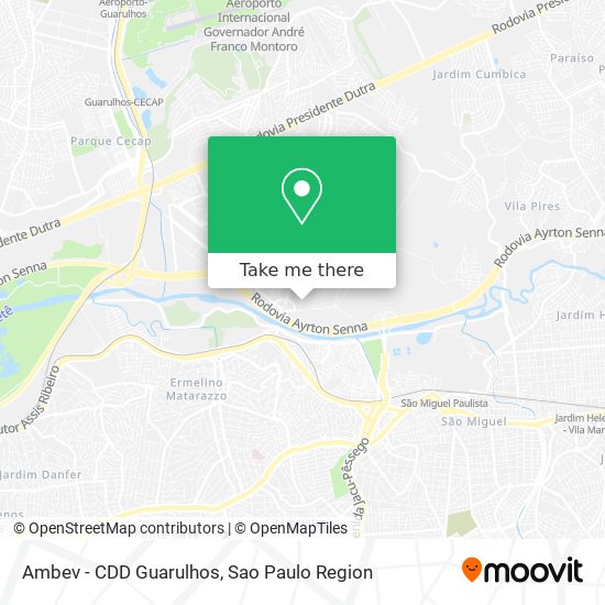 Mapa Ambev - CDD Guarulhos